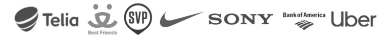 some of the logos of impactful companies that we've helped